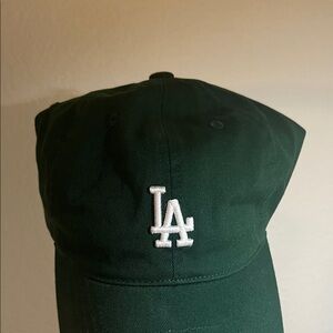 MLB Los Angeles Dodgers Forest Green Cap with White LA Emblem